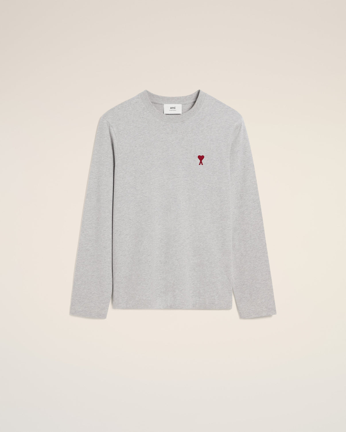 Grey Cotton Long Sleeves T-Shirt