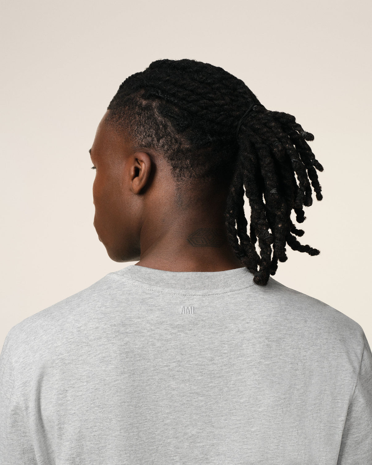 Grey Cotton Long Sleeves T-Shirt