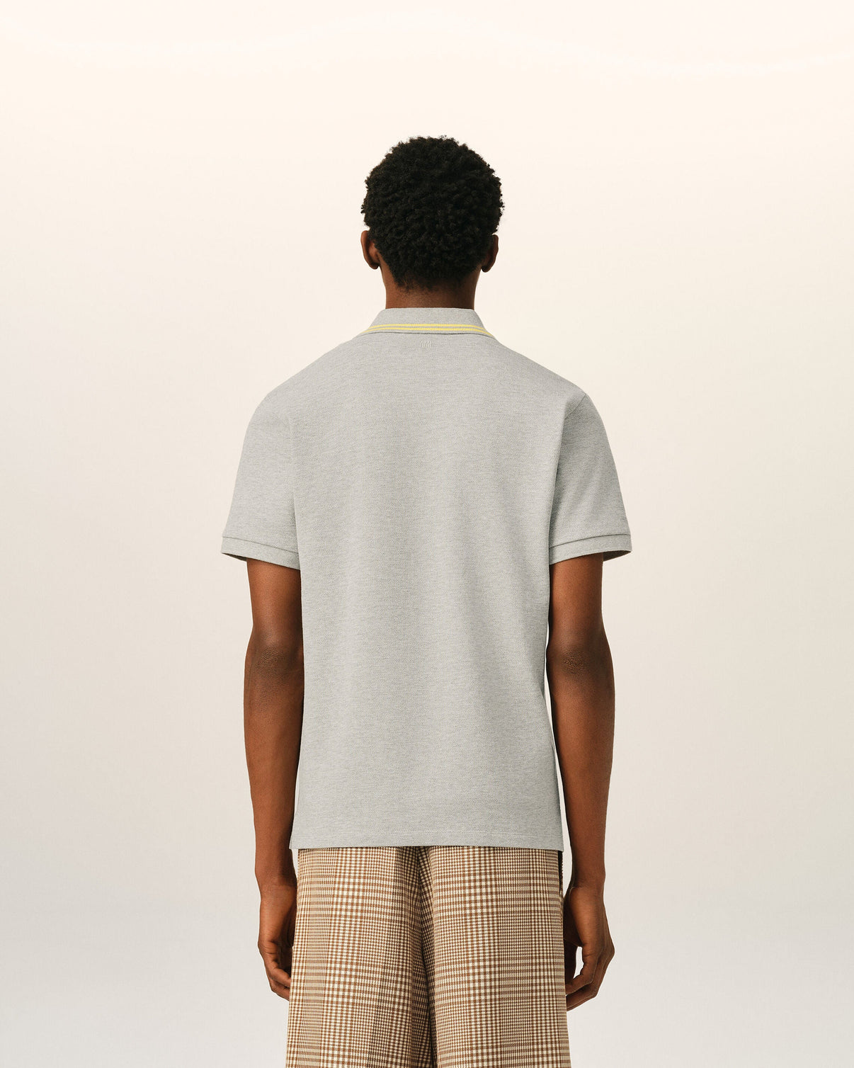 Grey Cotton Polo