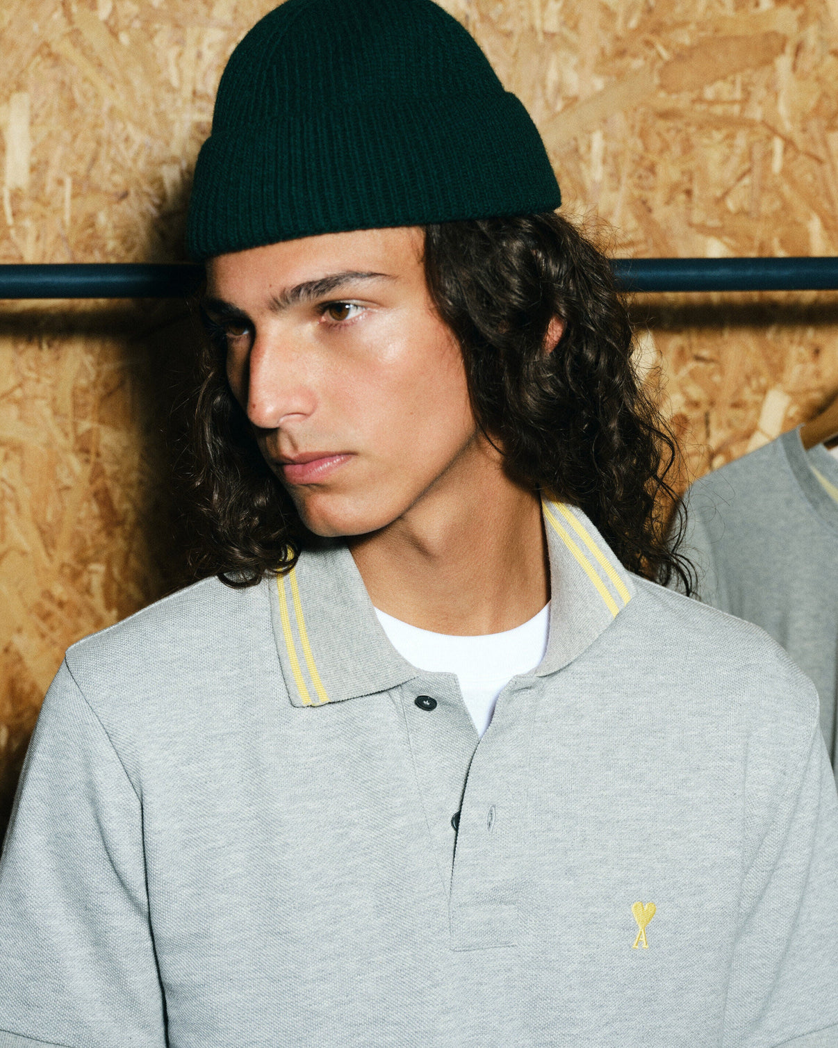 Grey Cotton Polo