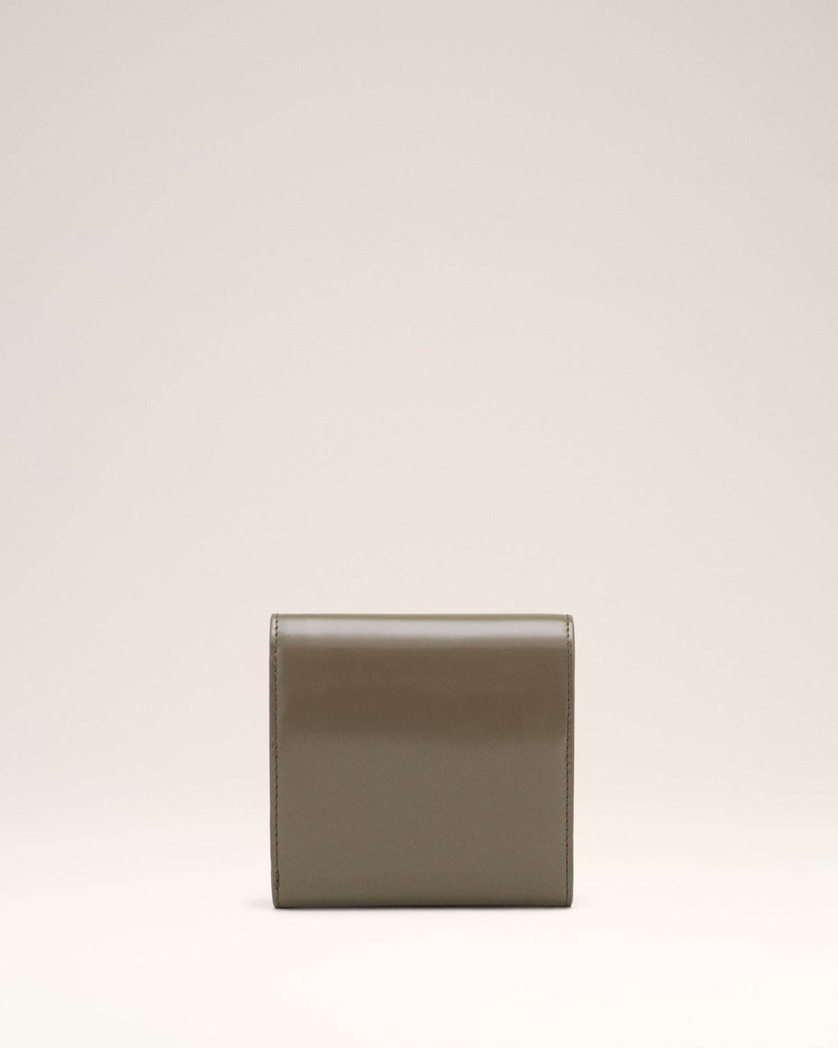 Grey Glazed Leather Paris Paris Compact Wallet