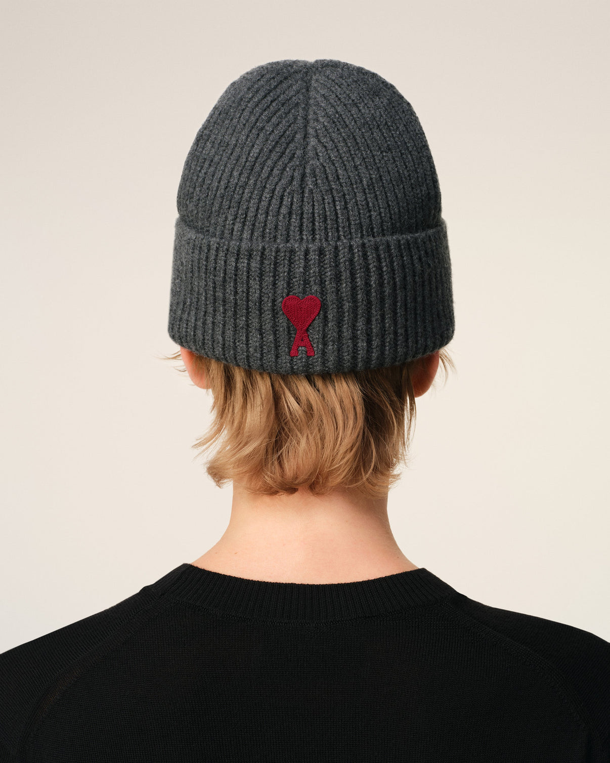 Grey Merino Wool Beanie