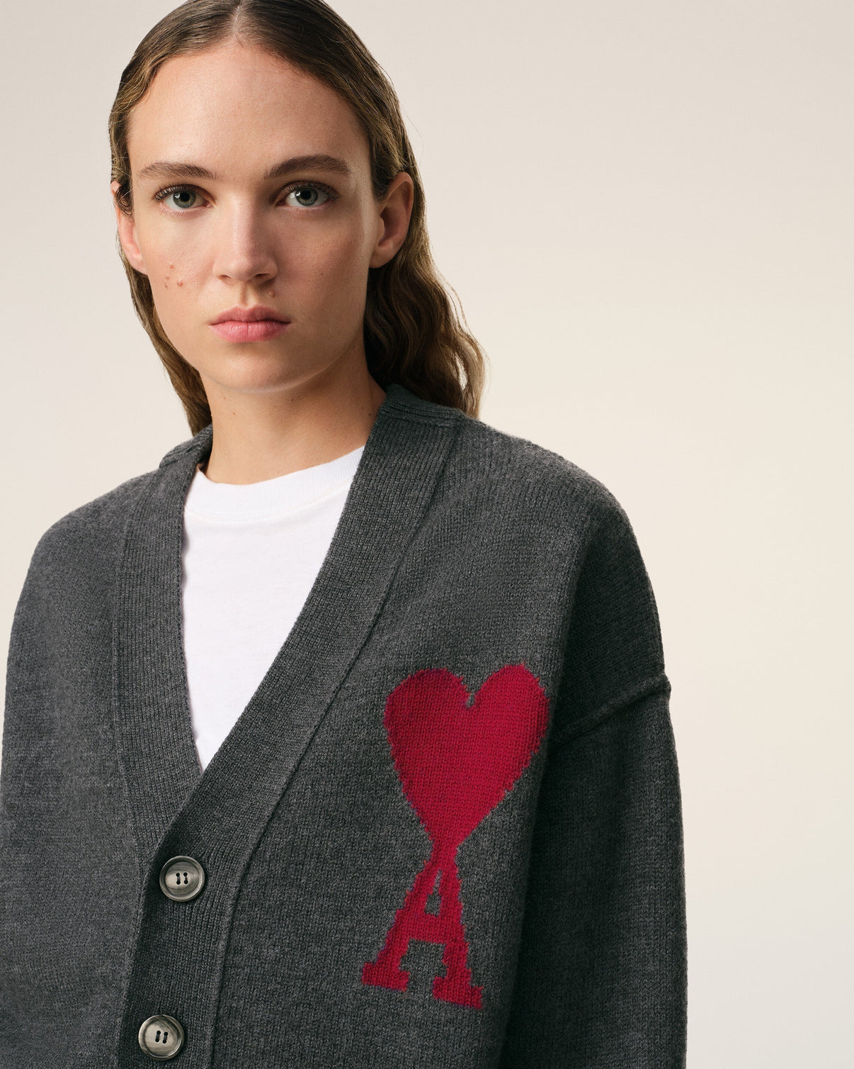 Grey Wool Cardigan
