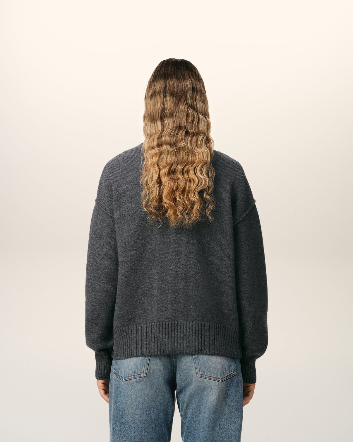 Grey Wool Cardigan