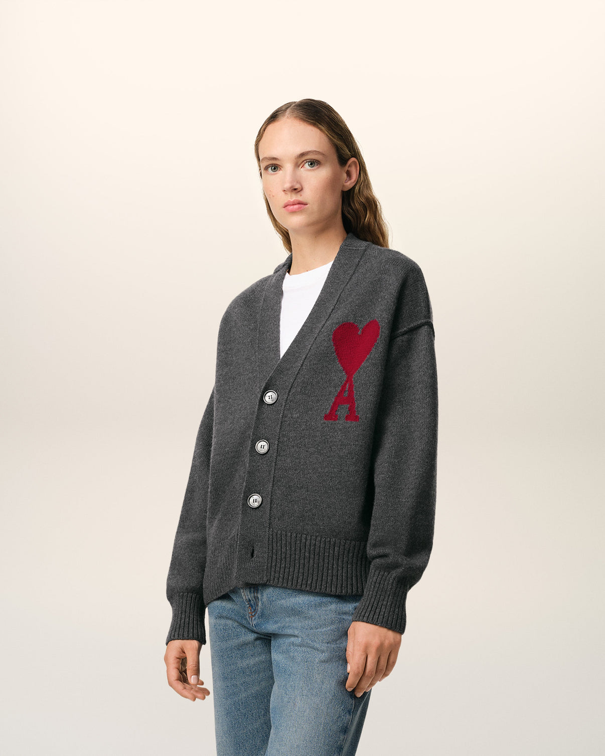 Grey Wool Cardigan