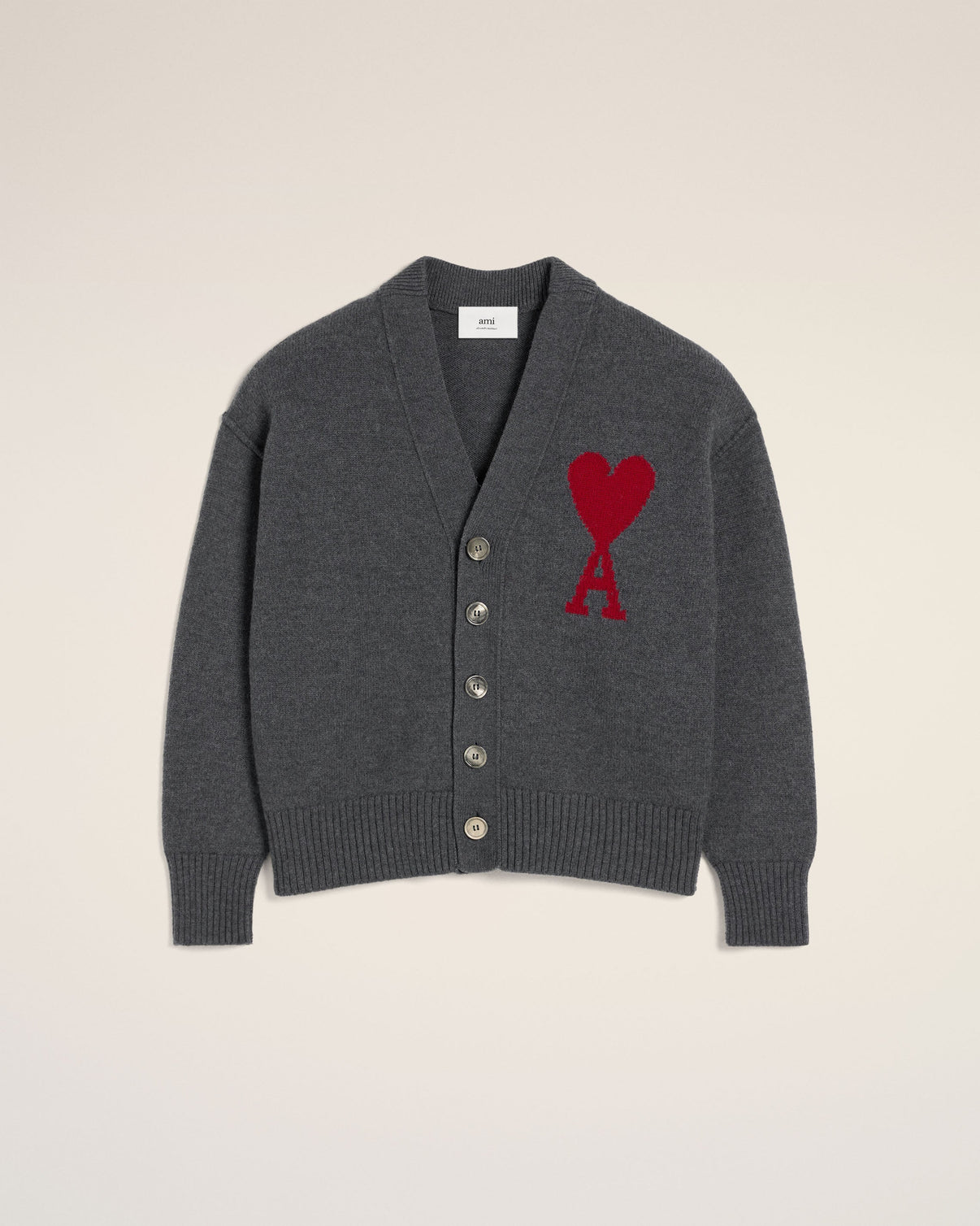 Grey Wool Cardigan