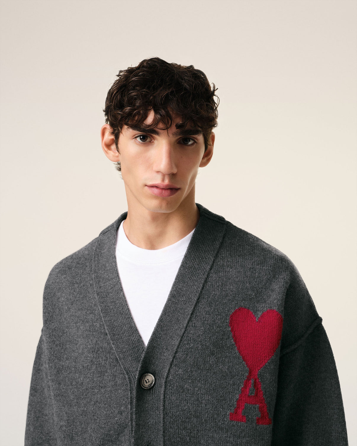 Grey Wool Cardigan