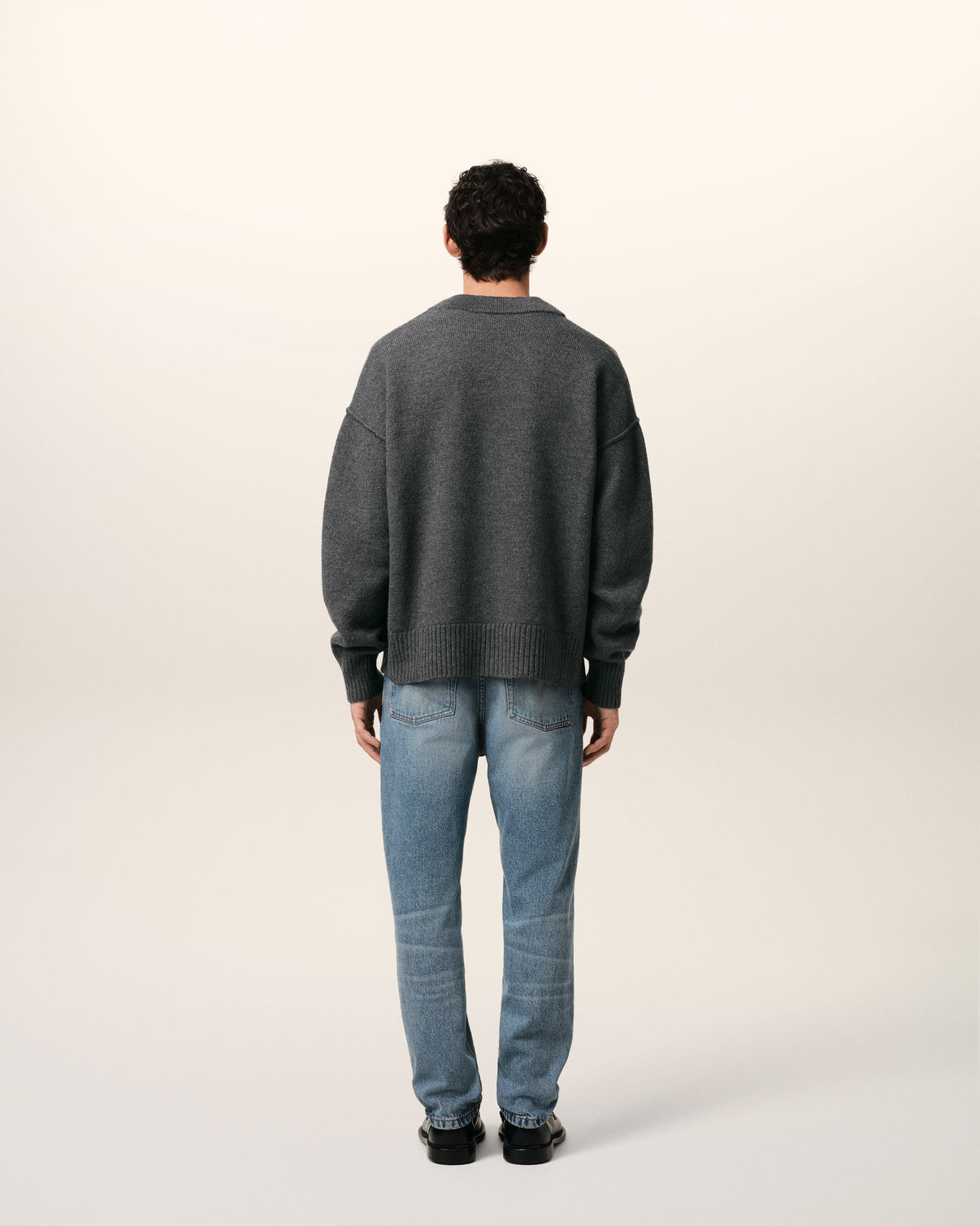 Grey Wool Cardigan