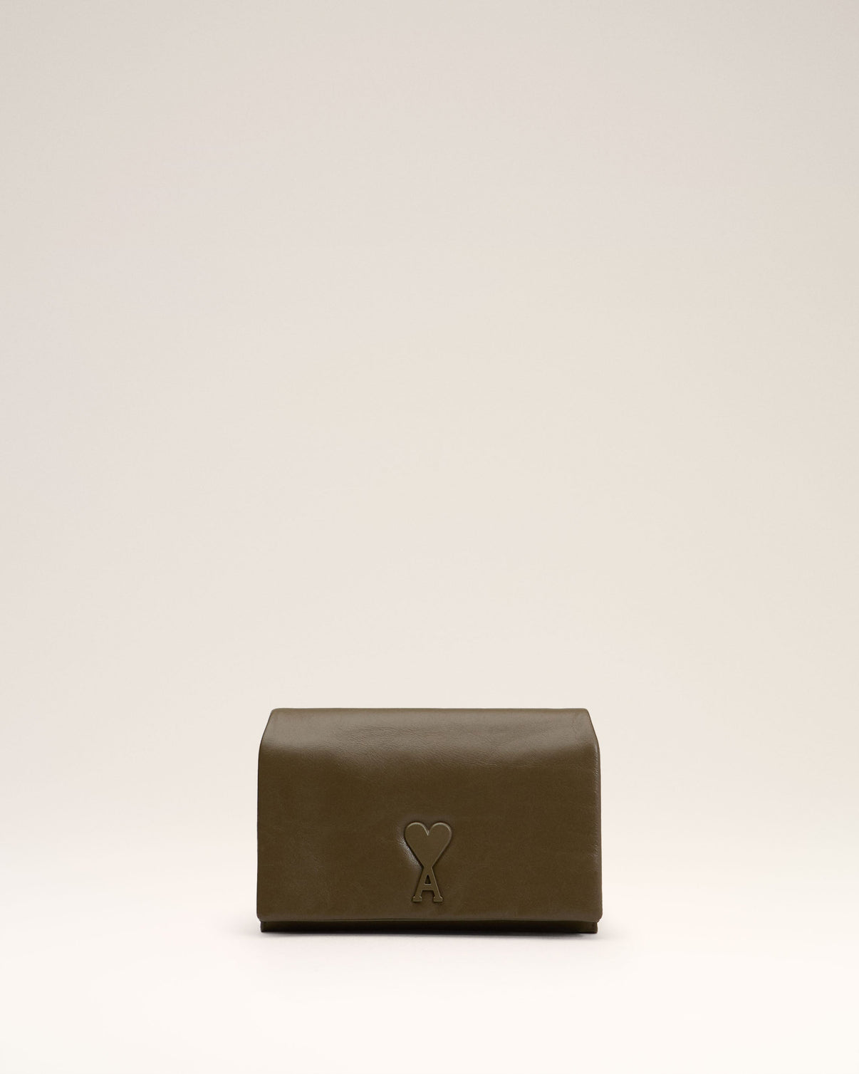Khaki Leather Voulez-Vous Wallet Strap