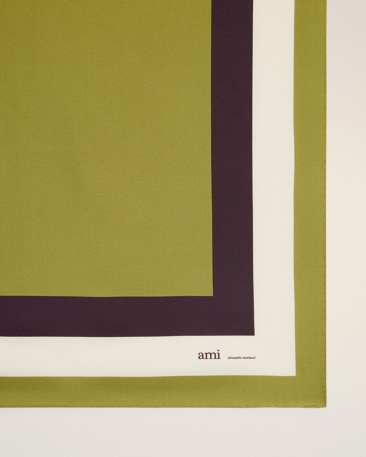 Khaki Silk Tricolor Bandana