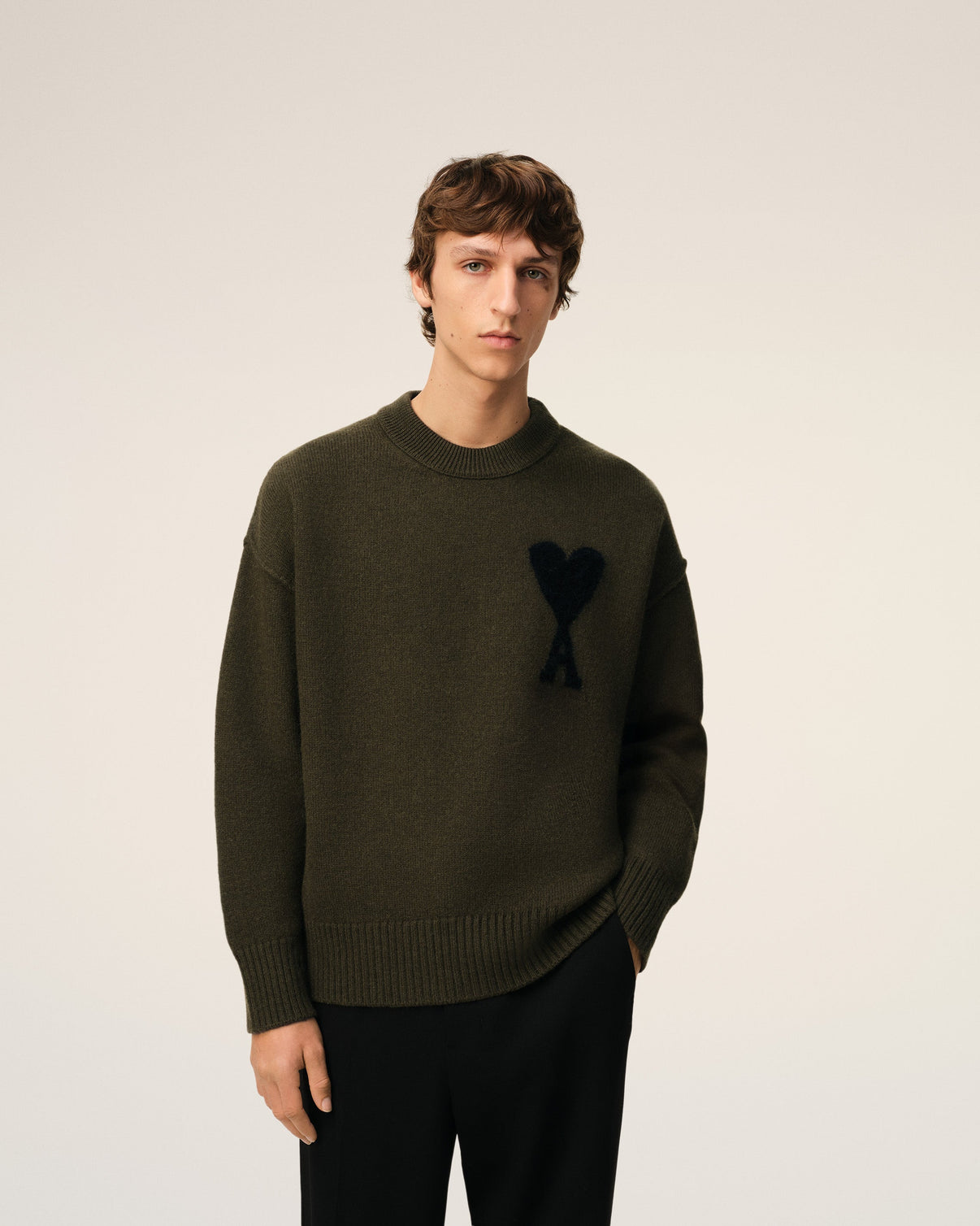 Khaki Wool Sweater