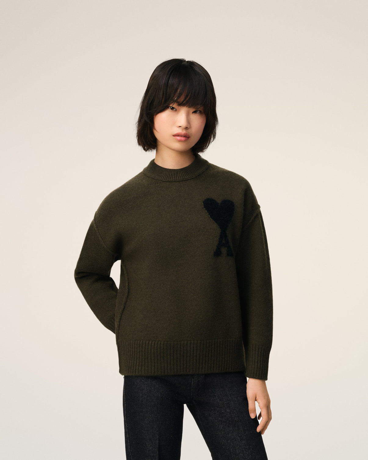Khaki Wool Sweater