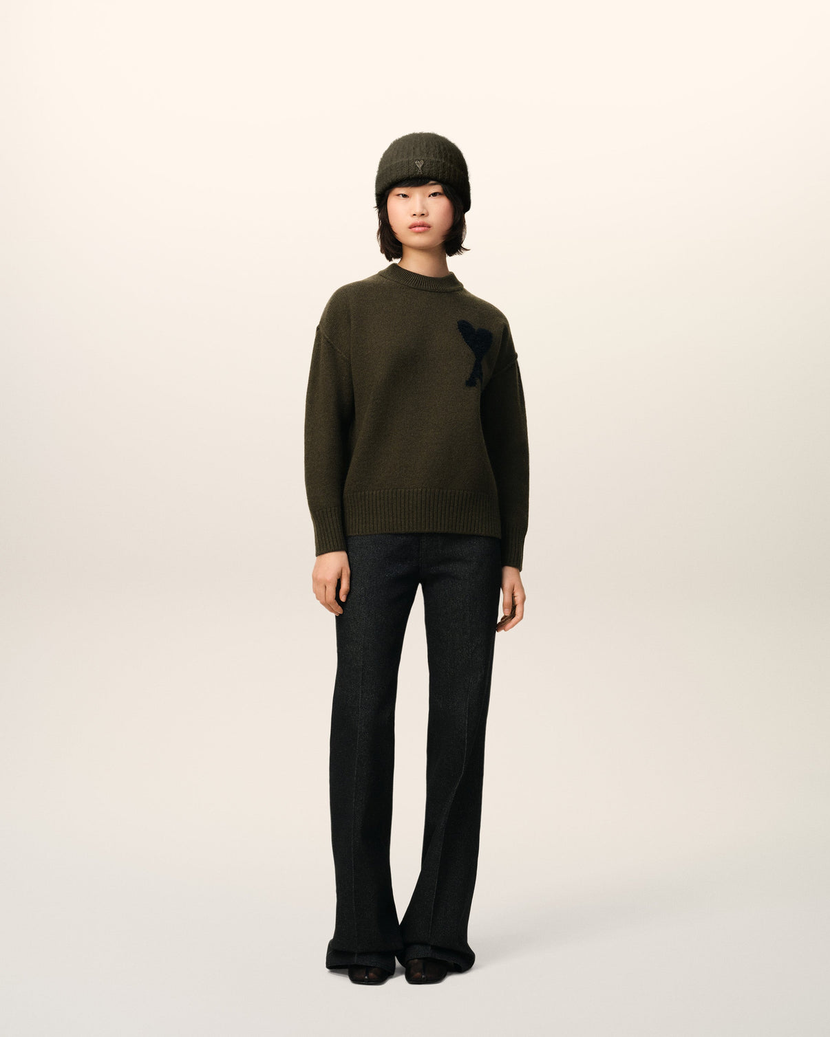 Khaki Wool Sweater