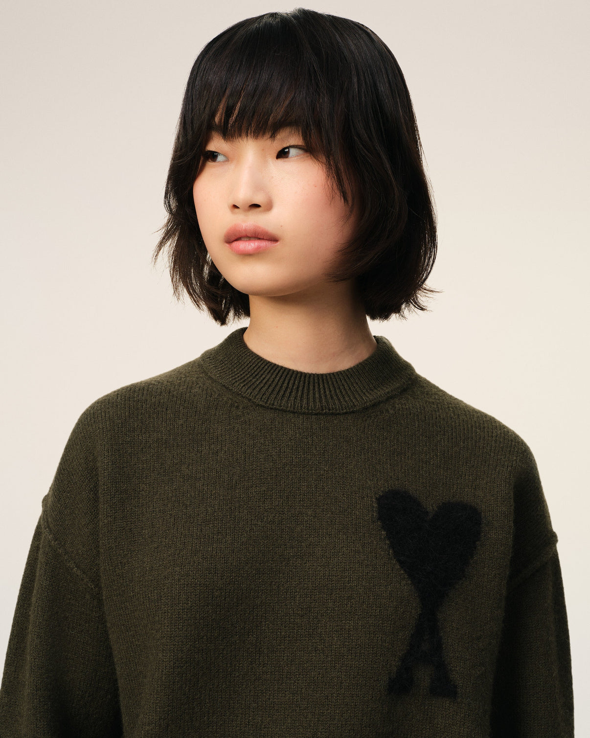 Khaki Wool Sweater