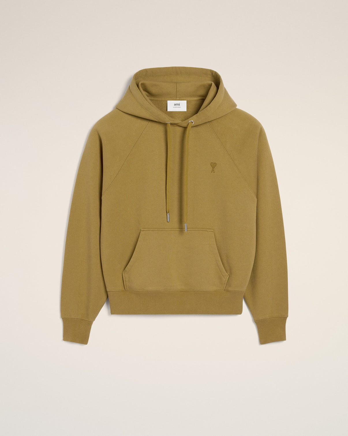 Mustard Cotton Tonal Hoodie