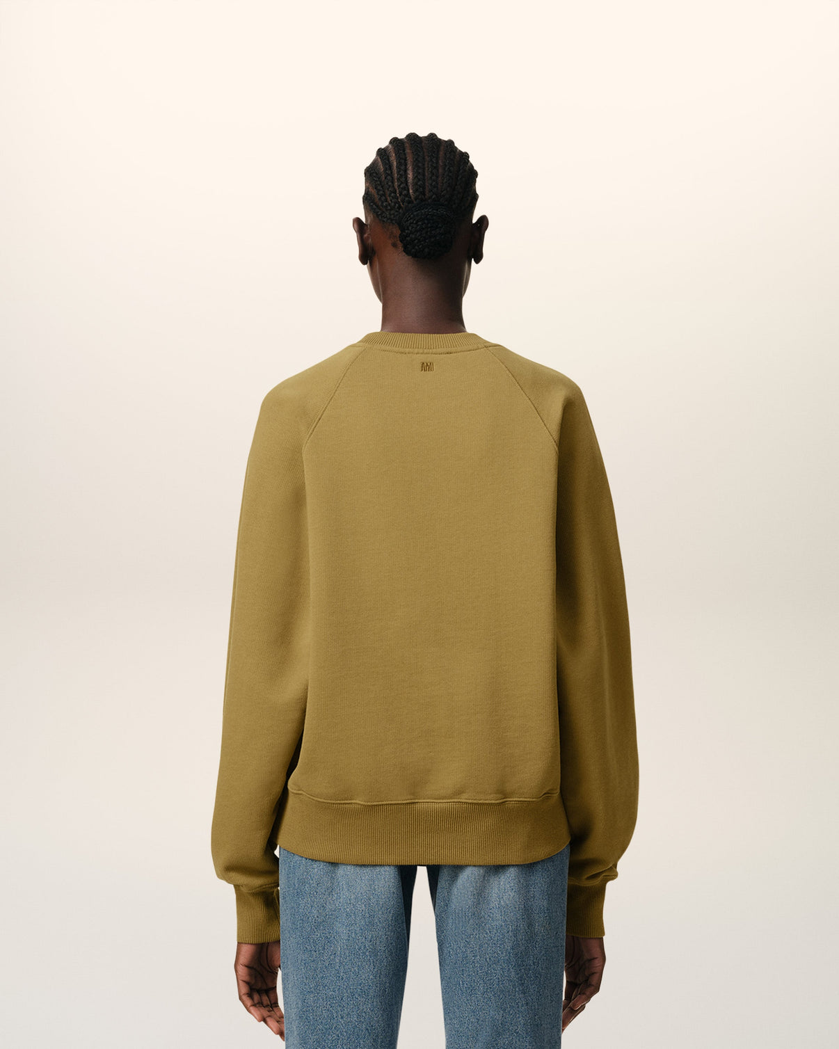 Mustard Cotton Tonal Sweatshirt