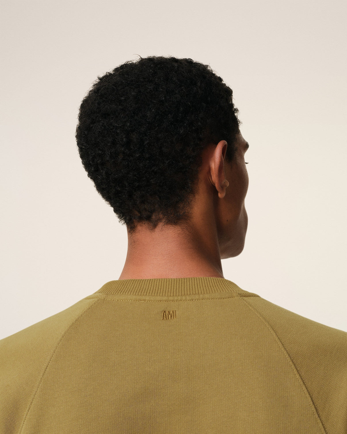 Mustard Cotton Tonal Sweatshirt