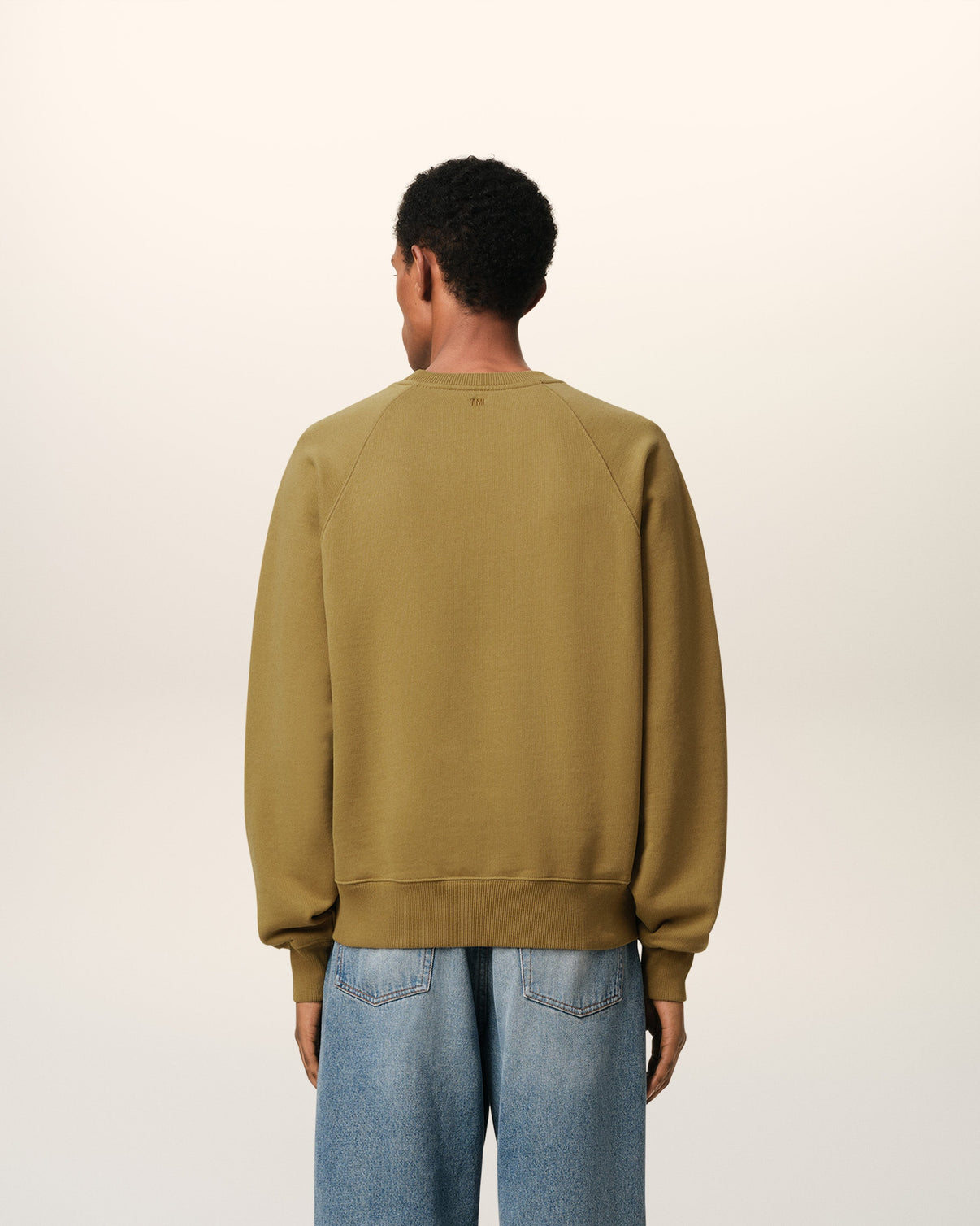 Mustard Cotton Tonal Sweatshirt