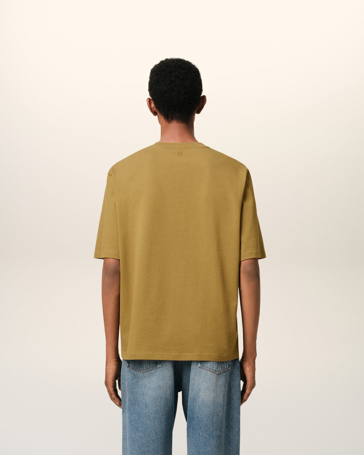 Mustard Cotton Tonal T-Shirt