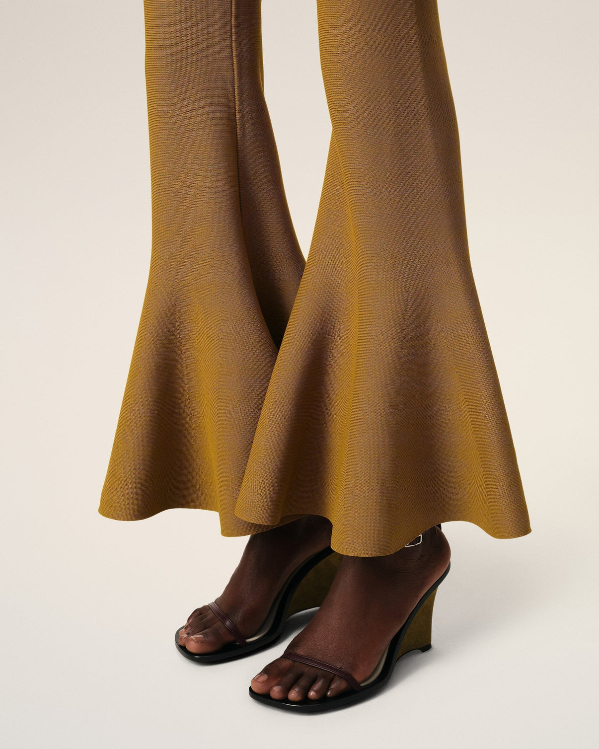 Mustard Godet Short Trousers