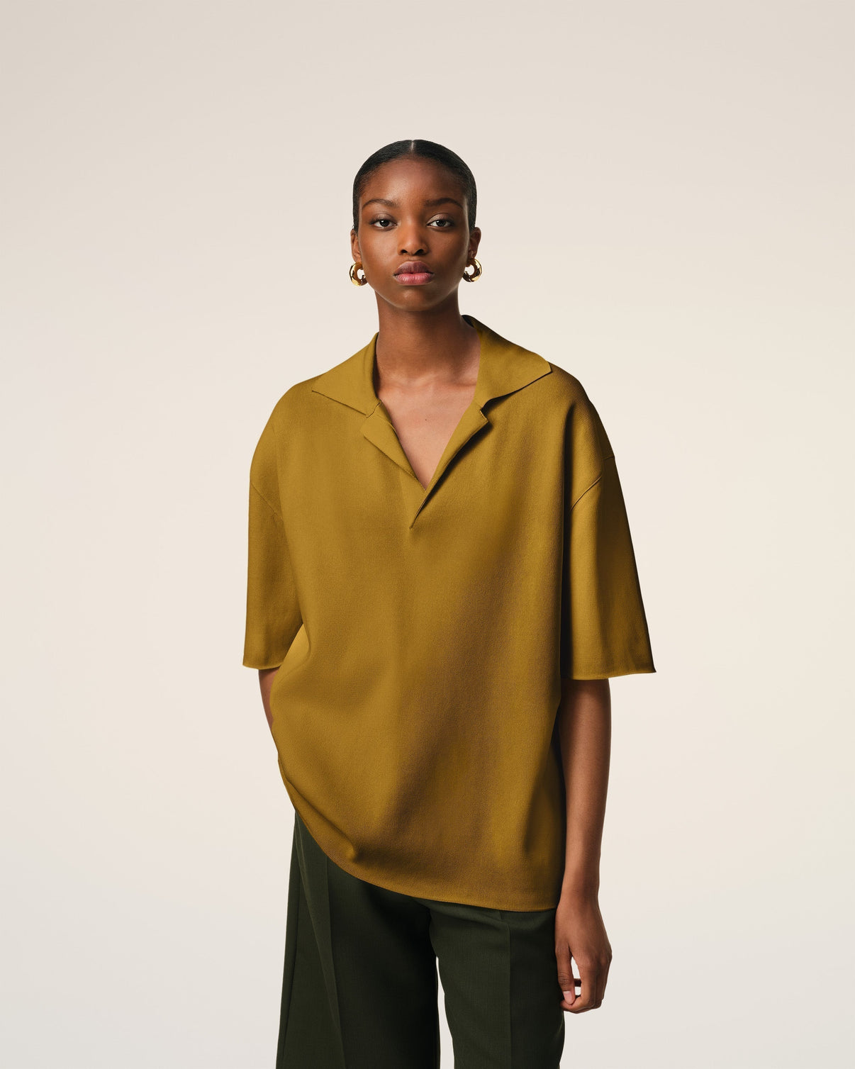 Mustard Short Sleeve Polo