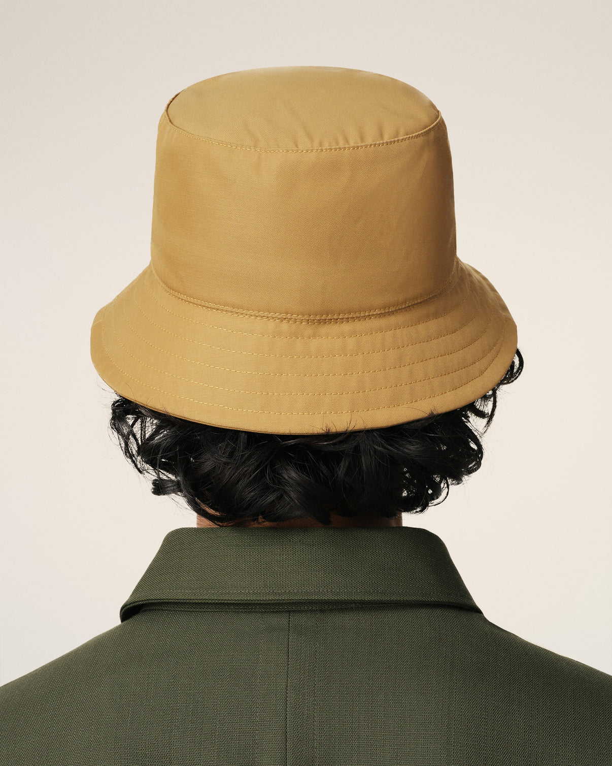 Mustard Twill Stud Bucket Hat