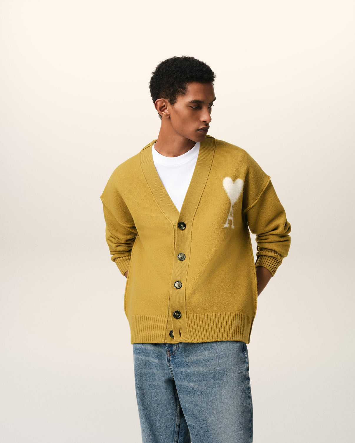 Mustard Wool Cardigan