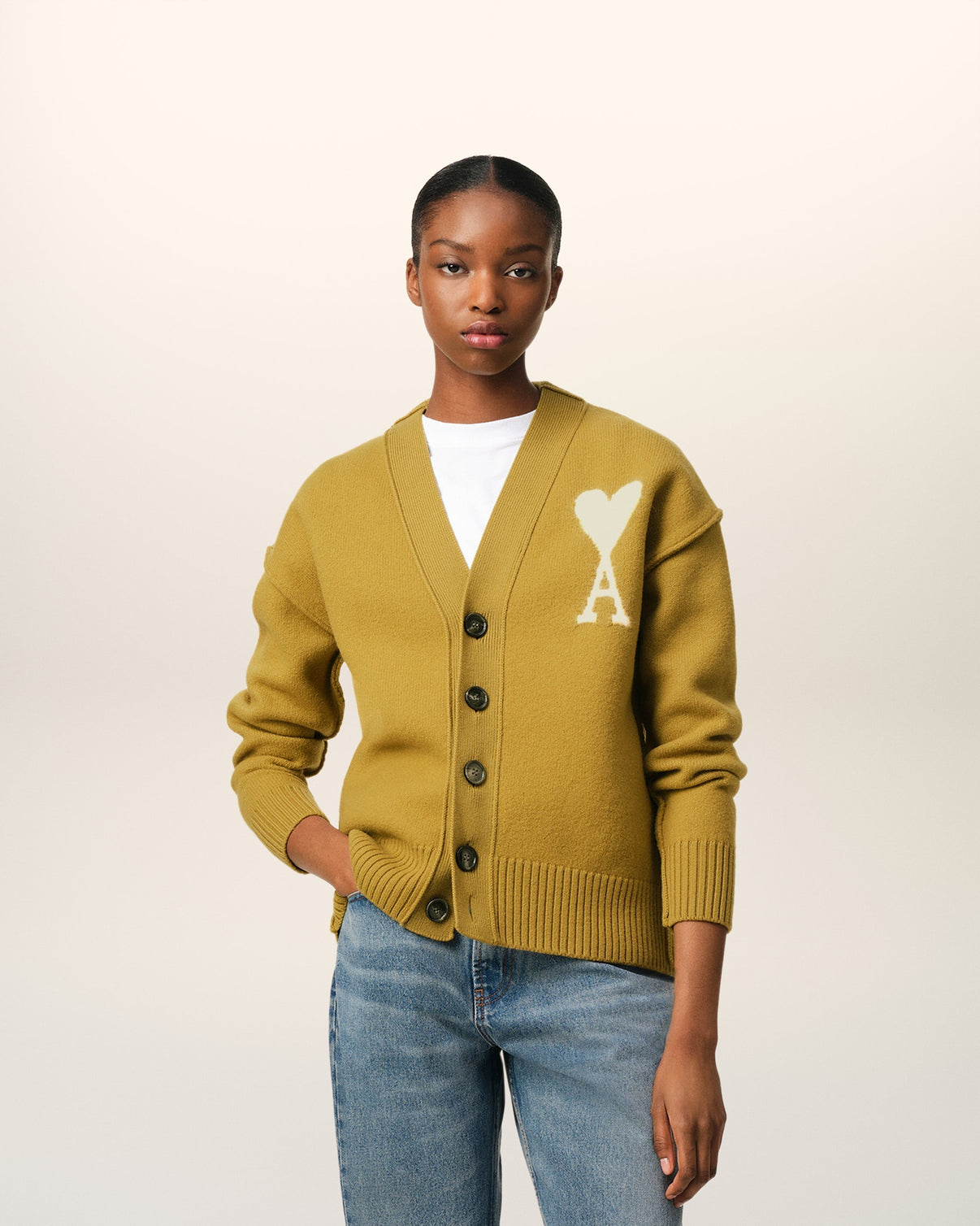 Mustard Wool Cardigan