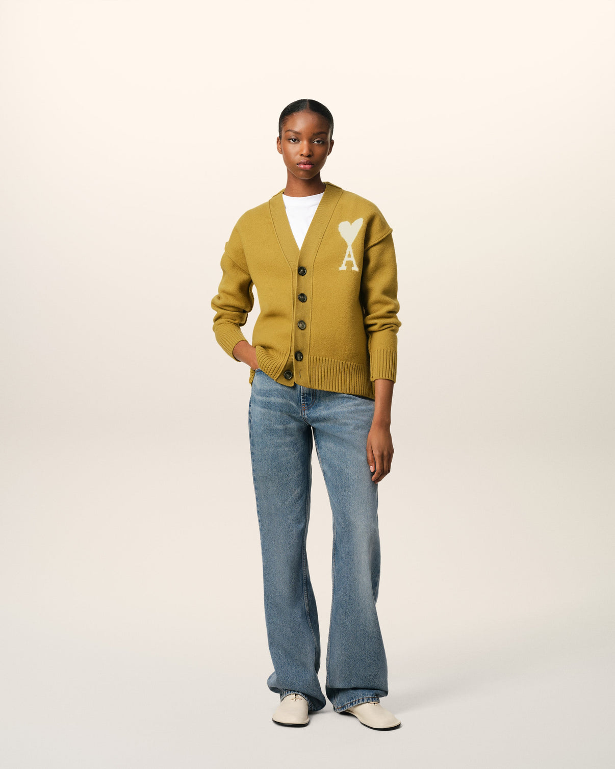 Mustard Wool Cardigan