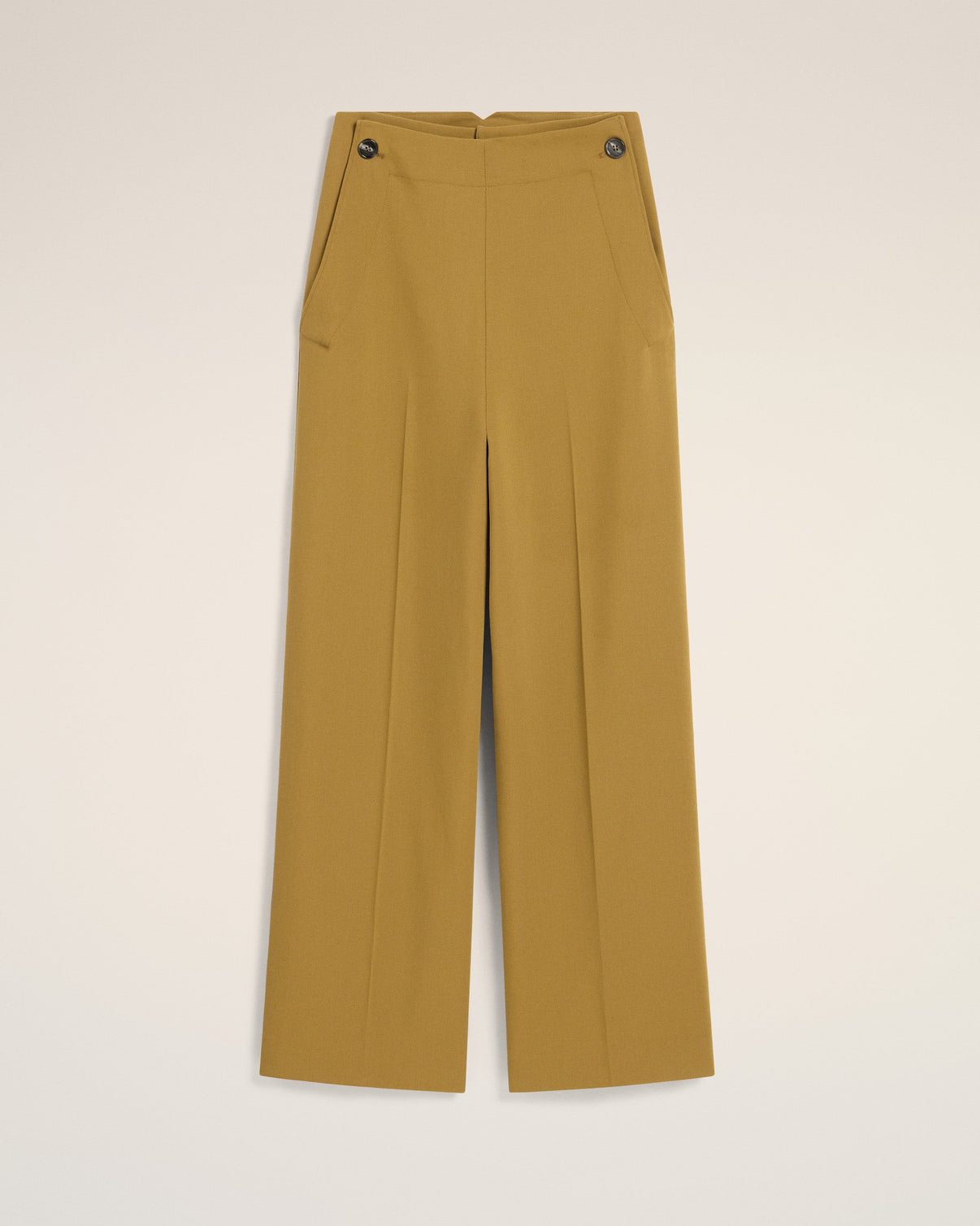 Mustard Wool Sailor Trousers