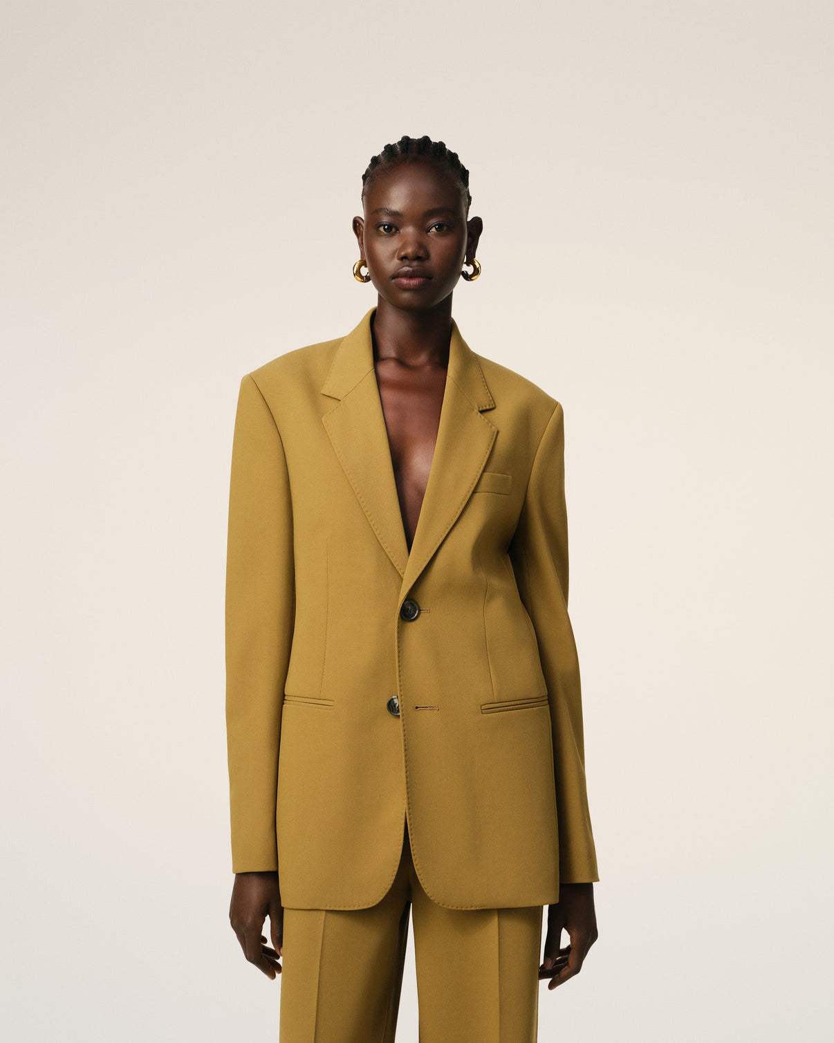 Mustard Wool Semi-Lined Jacket