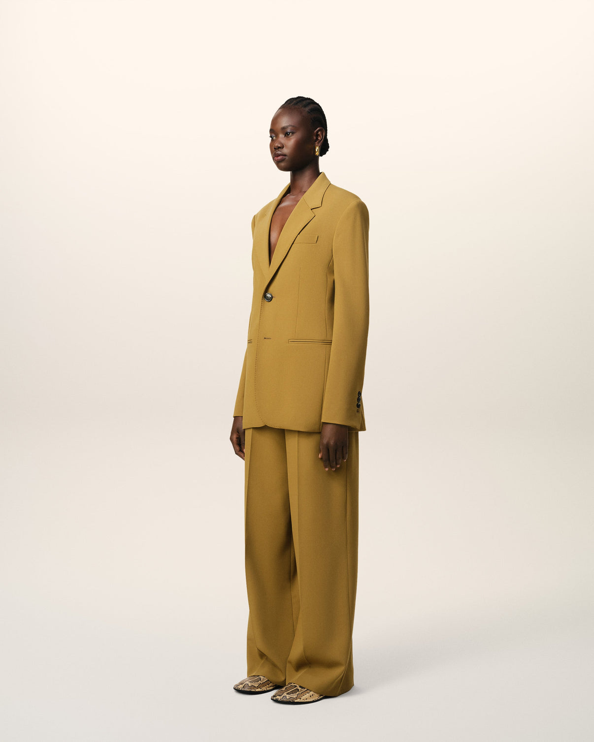 Mustard Wool Semi-Lined Jacket