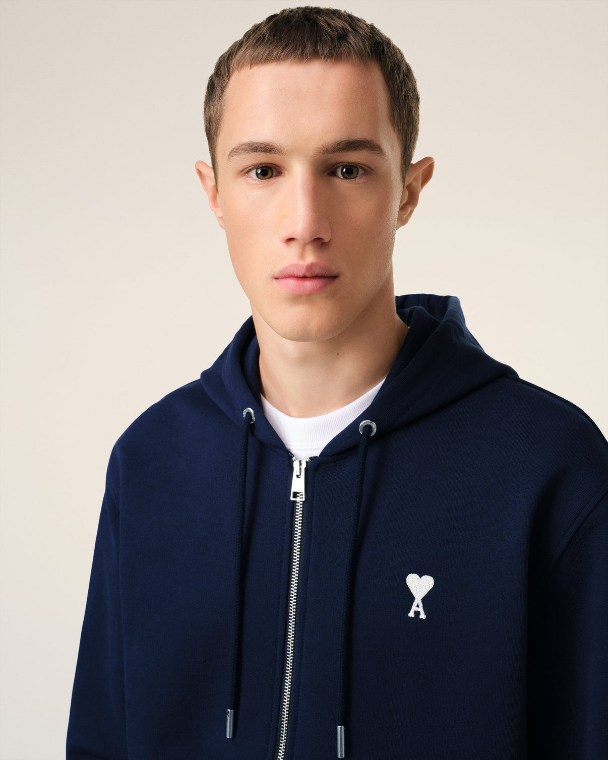 Navy Cotton Hoodie