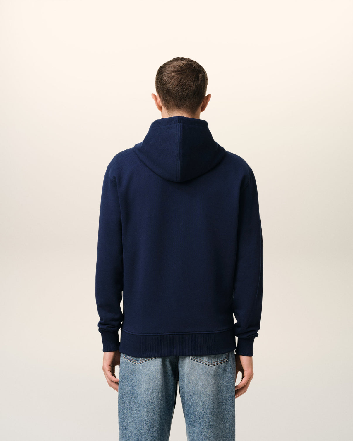 Navy Cotton Hoodie
