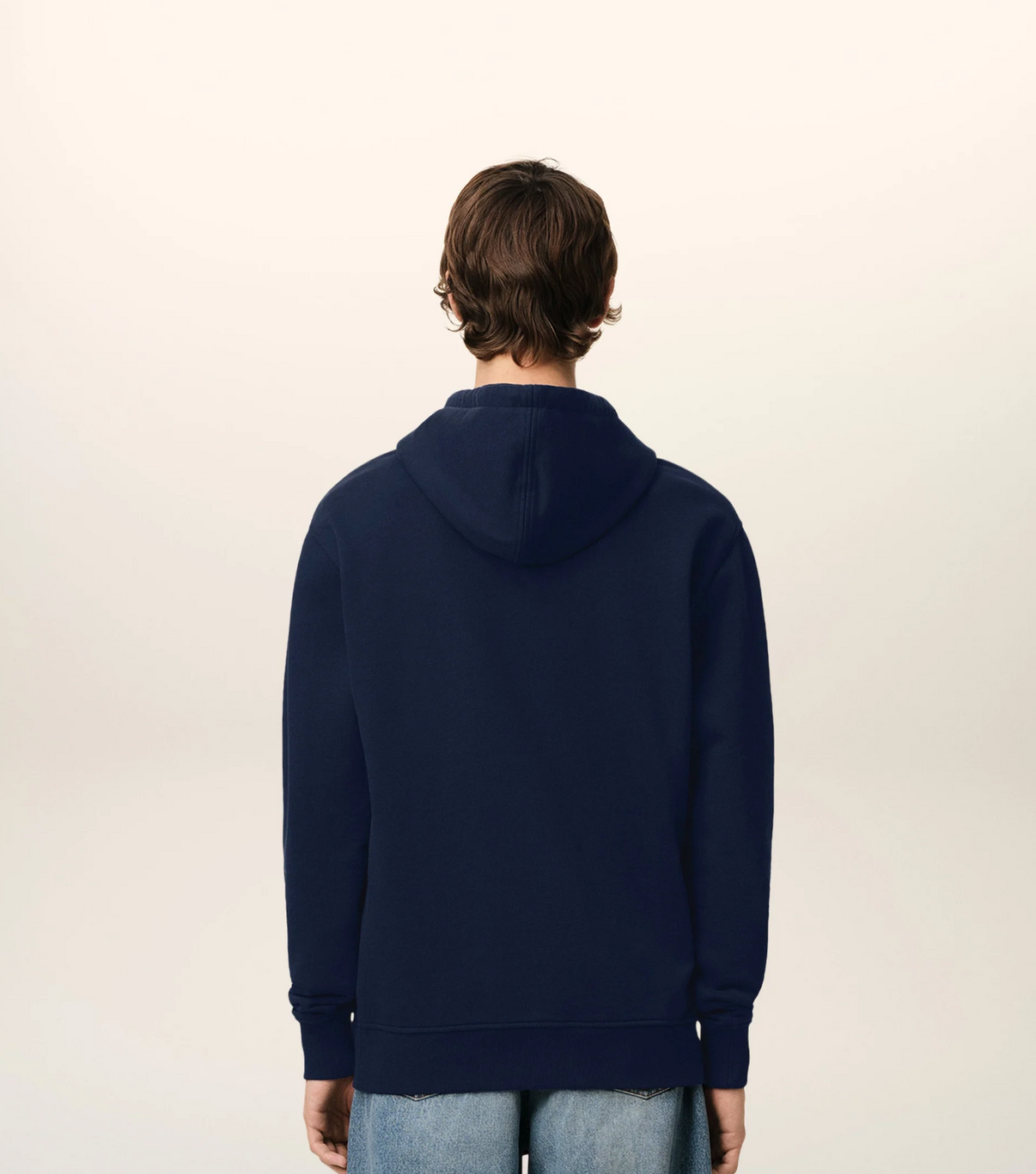 Navy Cotton Hoodie