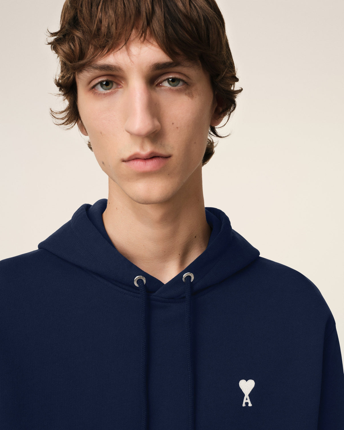 Navy Cotton Hoodie