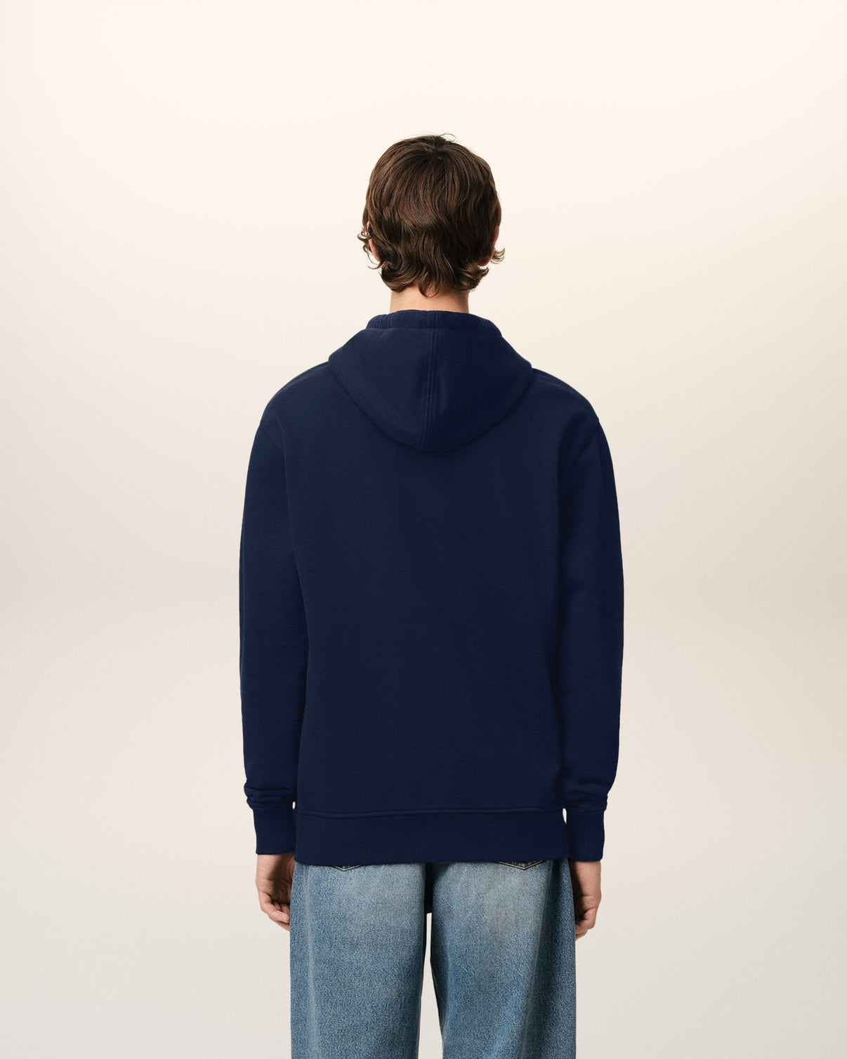 Navy Cotton Hoodie