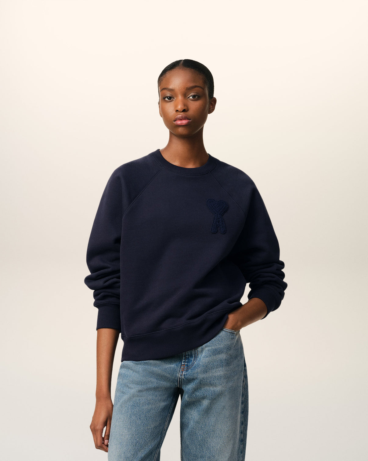 Navy Cotton Patch Sweatshirt