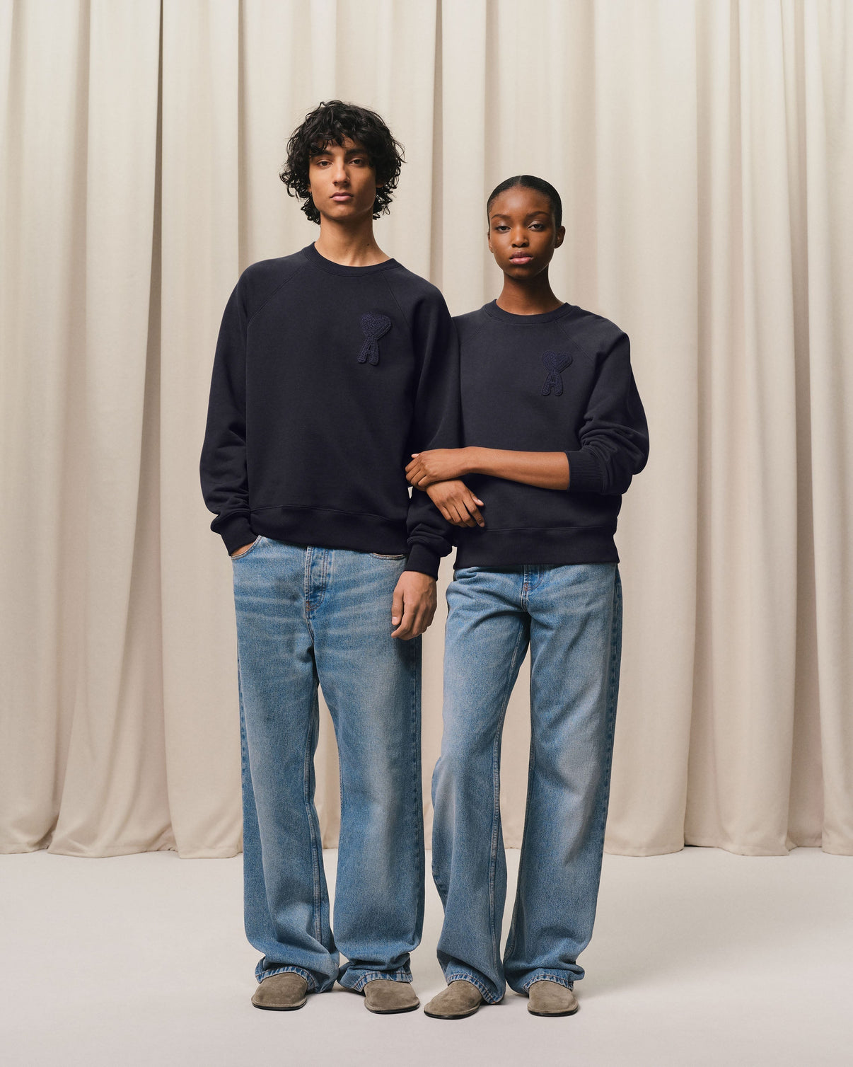 Navy Cotton Patch Sweatshirt