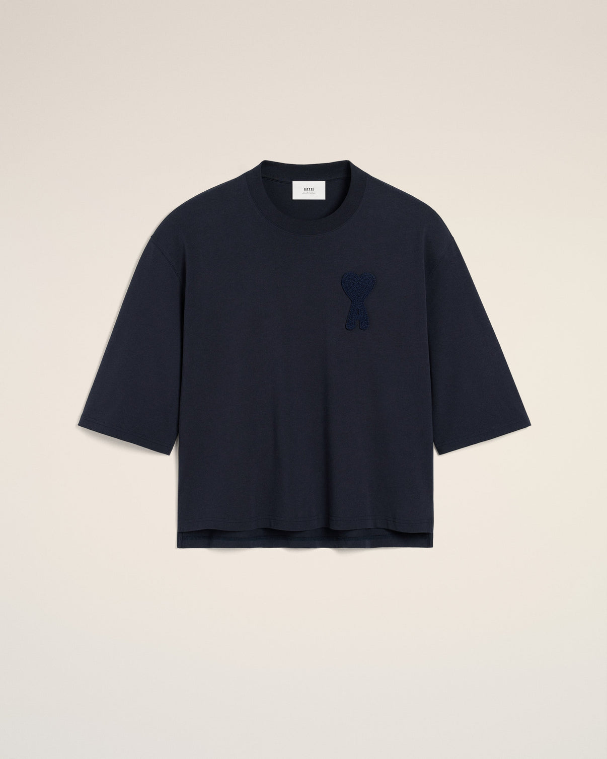 Navy Cotton Patch T-Shirt