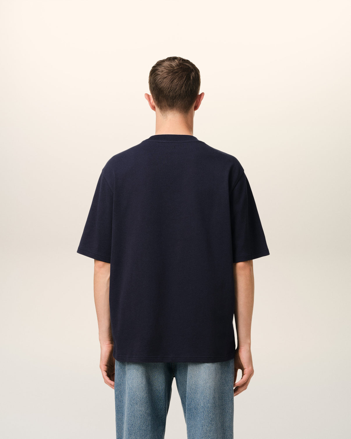 Navy Cotton Patch T-Shirt