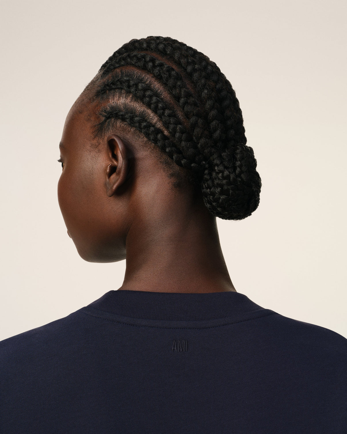 Navy Cotton Patch T-Shirt