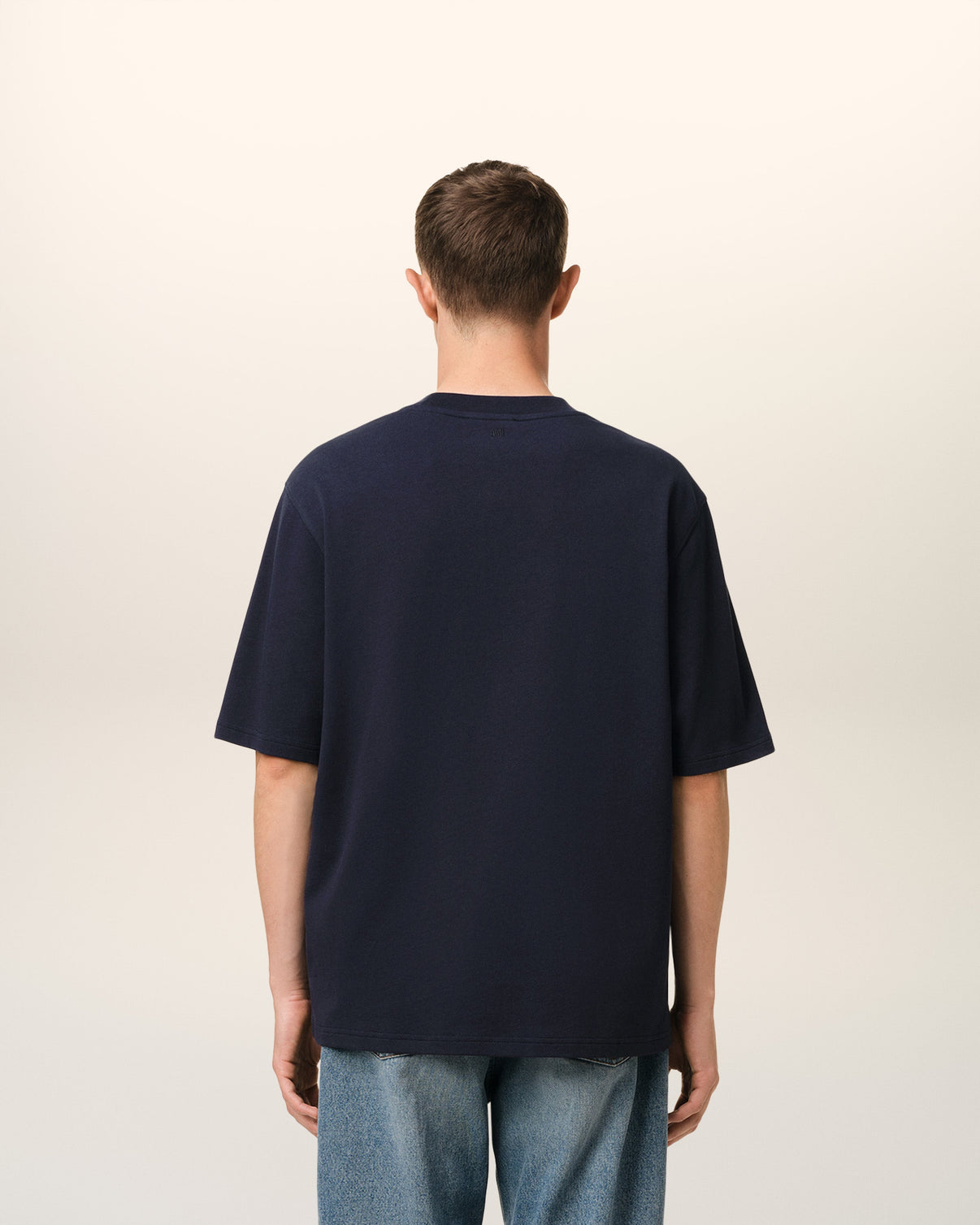 Navy Cotton Patch T-Shirt