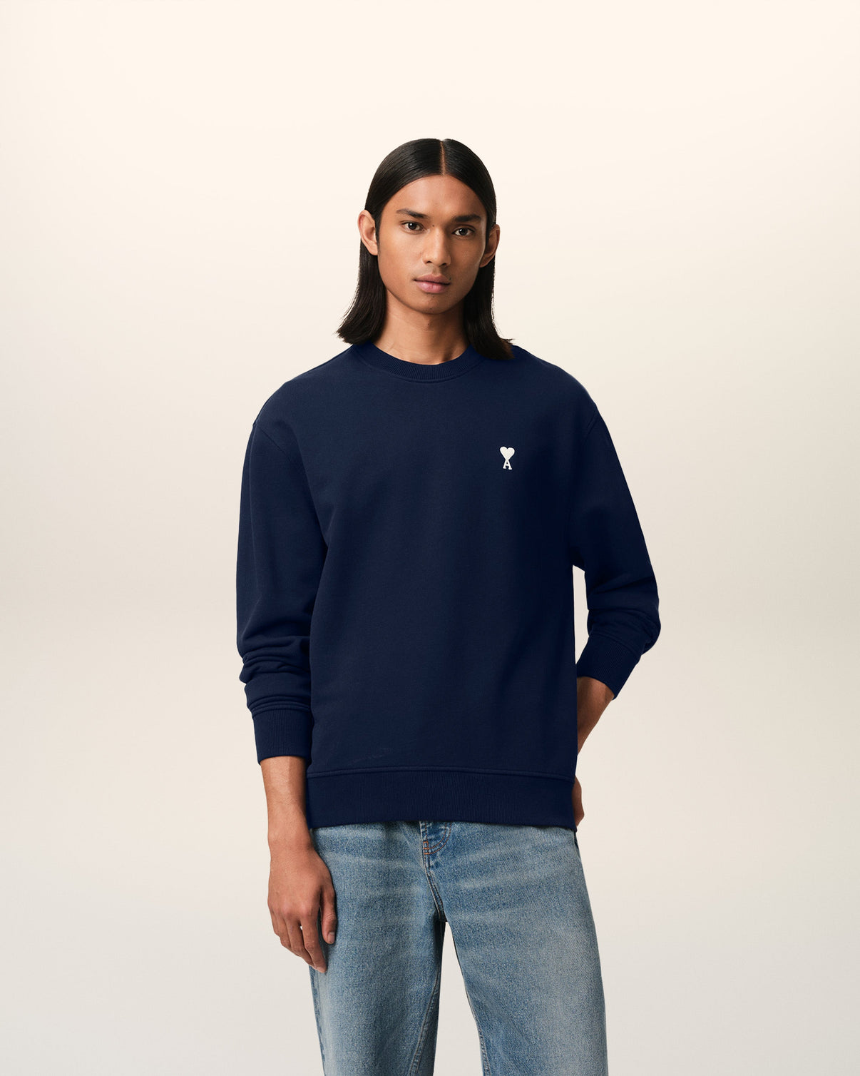 Navy Cotton Sweatshirt