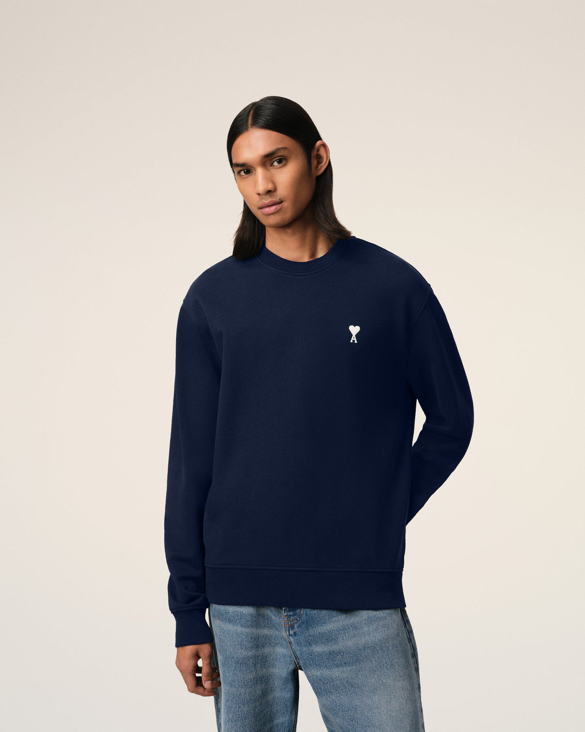 Navy Cotton Sweatshirt
