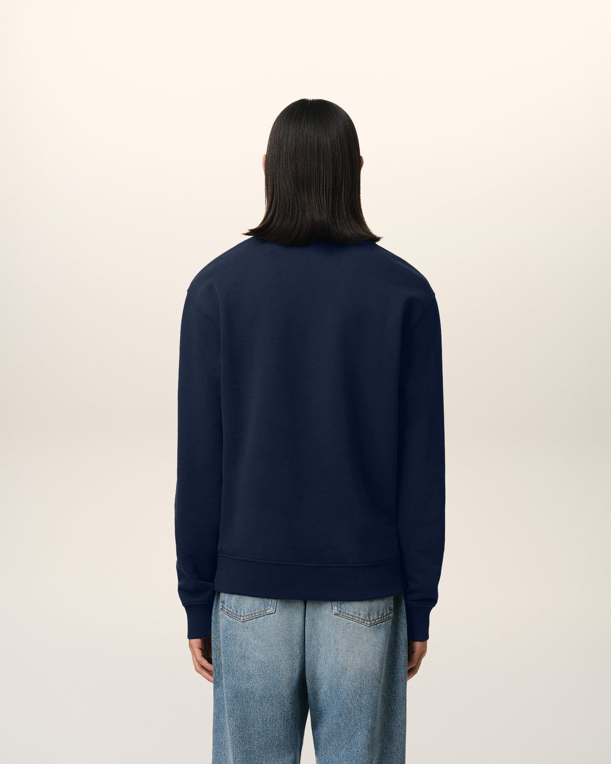 Navy Cotton Sweatshirt