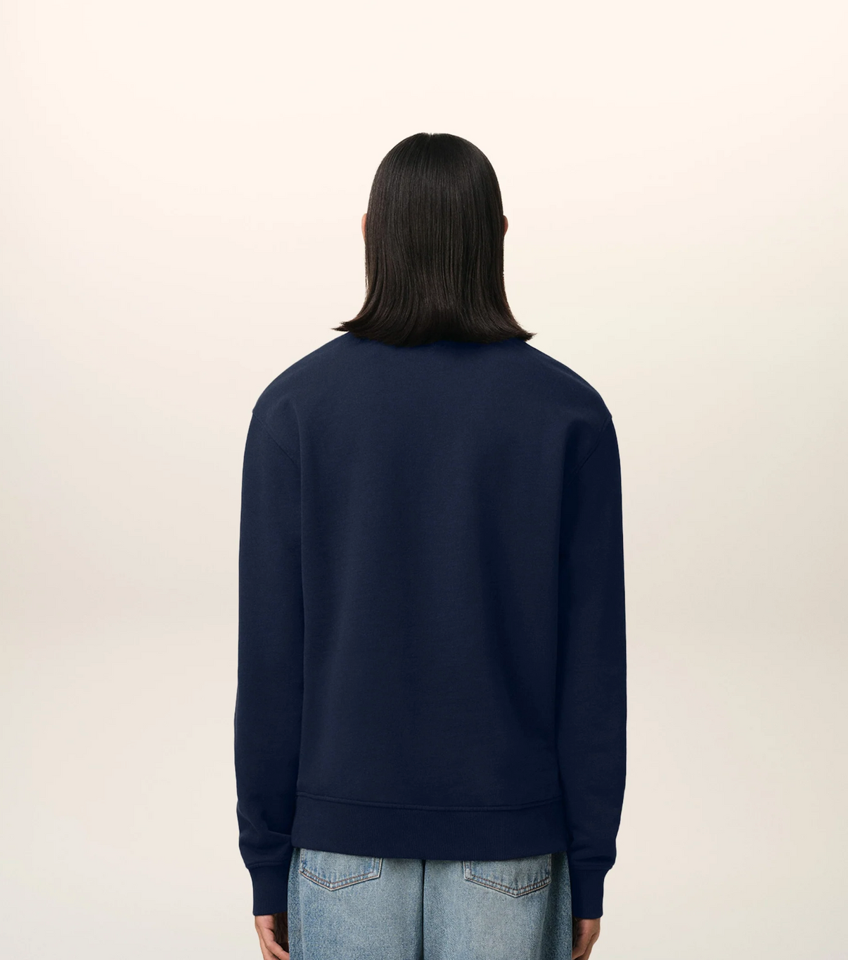 Navy Cotton Sweatshirt