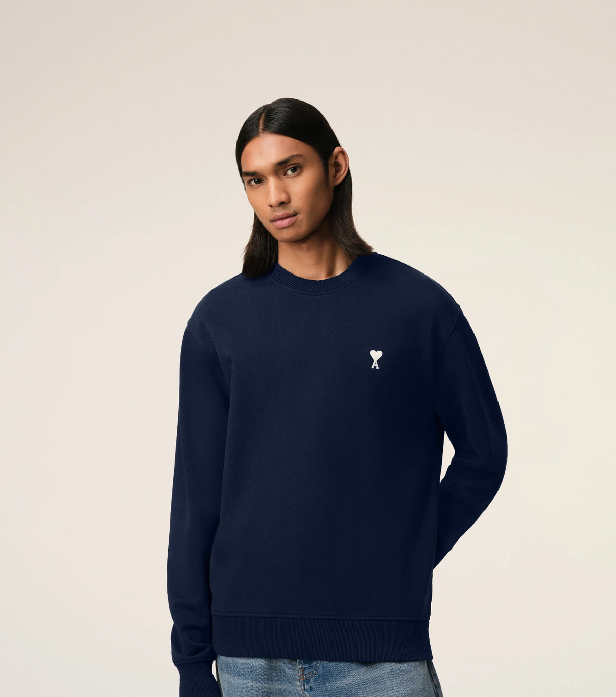 Navy Cotton Sweatshirt
