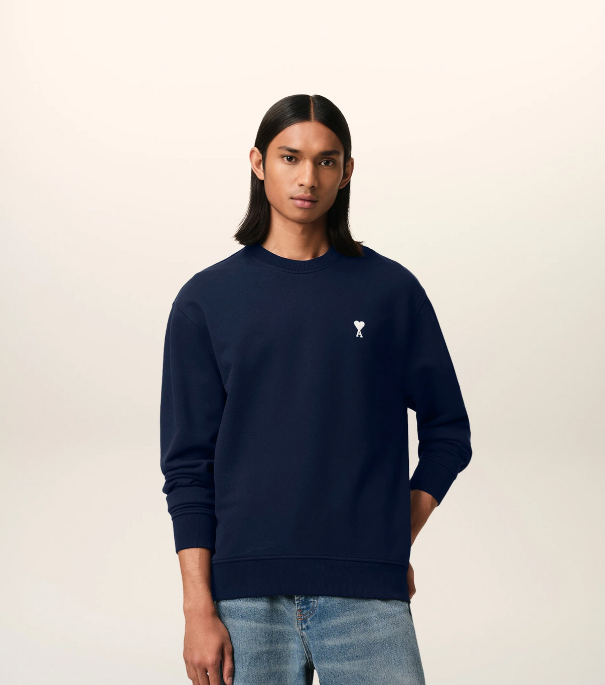Navy Cotton Sweatshirt