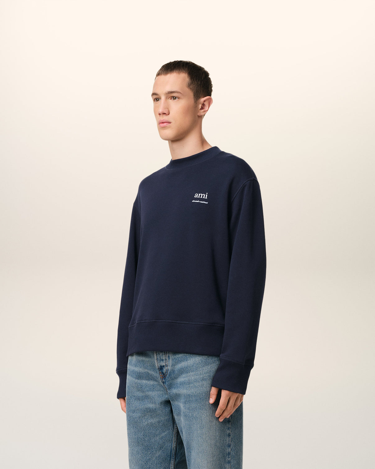 Navy Cotton Sweatshirt
